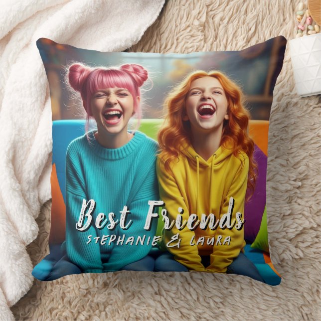 Best Friends Funny  Cushion (Blanket)
