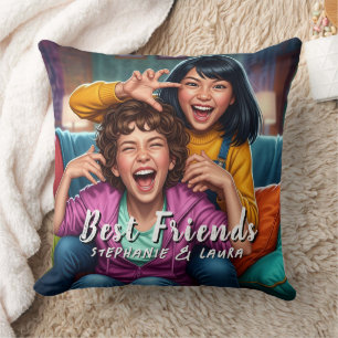 Best Friends Funny  Cushion