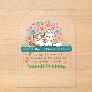 Best Friends’ Gardens - Paisley & Mignon Cats Acrylic Invitations