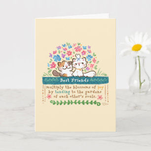 Best Friends’ Gardens - Paisley & Mignon Cats Card