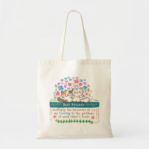 Best Friends’ Gardens - Paisley & Mignon Cats Tote Bag