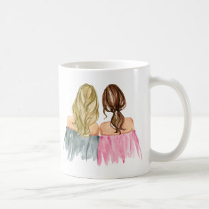 Best Friends Gift Fashion Illustrated Mug