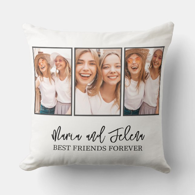 Best Friends Gift Photo Collage  Cushion (Front)