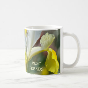 BEST FRIENDS Gifts Coffee Cups Mug Iris Flowers
