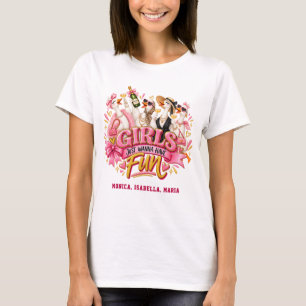 Best Friends Goose Girls just Wanna Have Fun T-Shirt