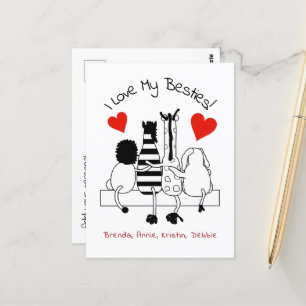 Best Friends Greetings Postcard