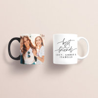 Best friends heart script photo elegant modern