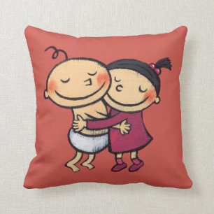Best Friends Hugging Cushion