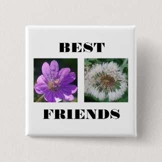 Best Friends Image Tempate 15 Cm Square Badge