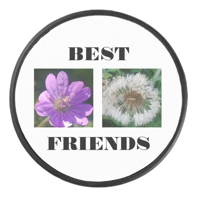 Best Friends Image Template Hockey Puck (Front)
