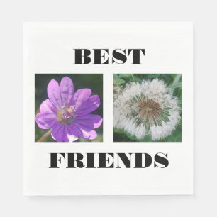Best Friends Image Template Napkin