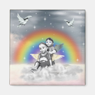Best Friends in Heaven Magnet
