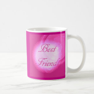 "Best Friends" in Hot Pink Coffee Mug