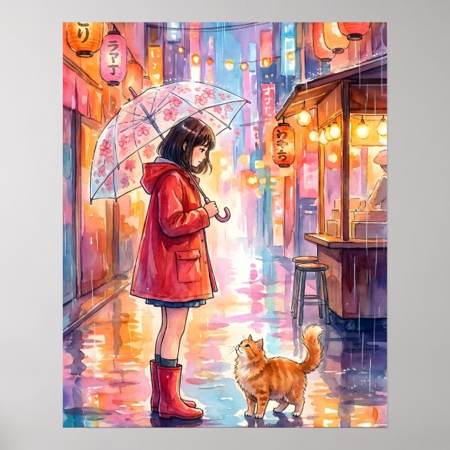 Best Friends in the Rain Poster (Front)