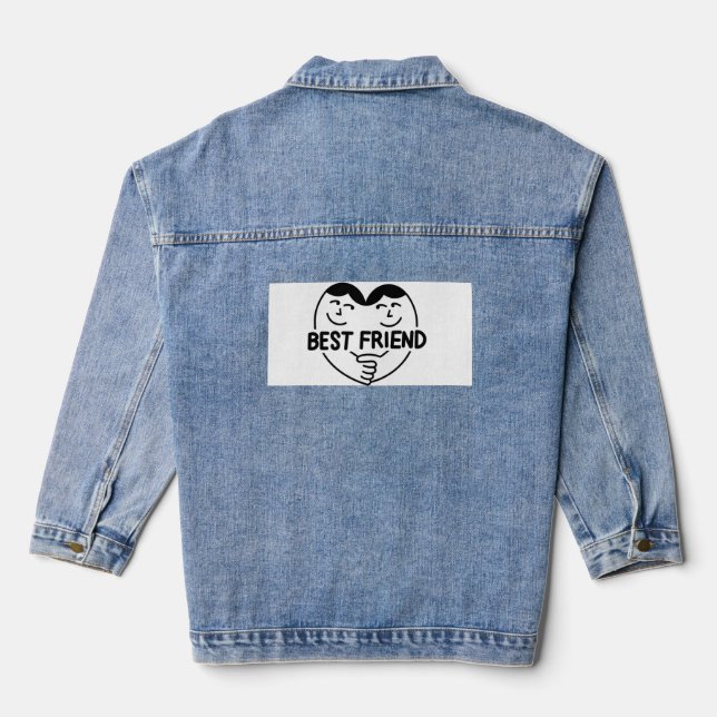Best friends jecket denim jacket (Back)