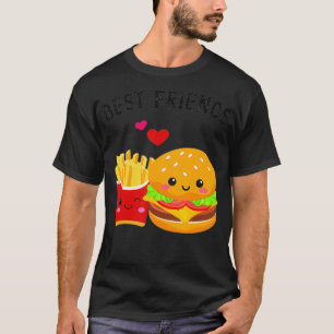 Best Friends Kawaii Burger and Fries T-Shirt