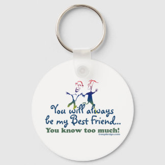 Best Friends Knows Saying Key Ring