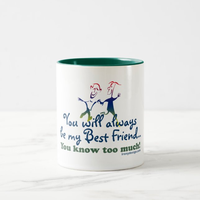 Best Friends Knows Two-Tone Coffee Mug (Center)