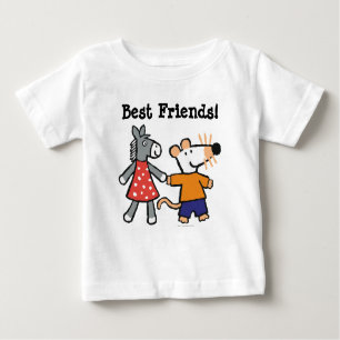 Best Friends Maisy and Dotty Hold Hands Baby T-Shirt