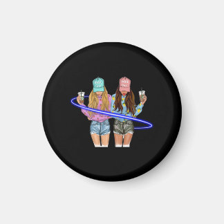 Best Friends Matching Tall Short Bestie Birthday B Magnet