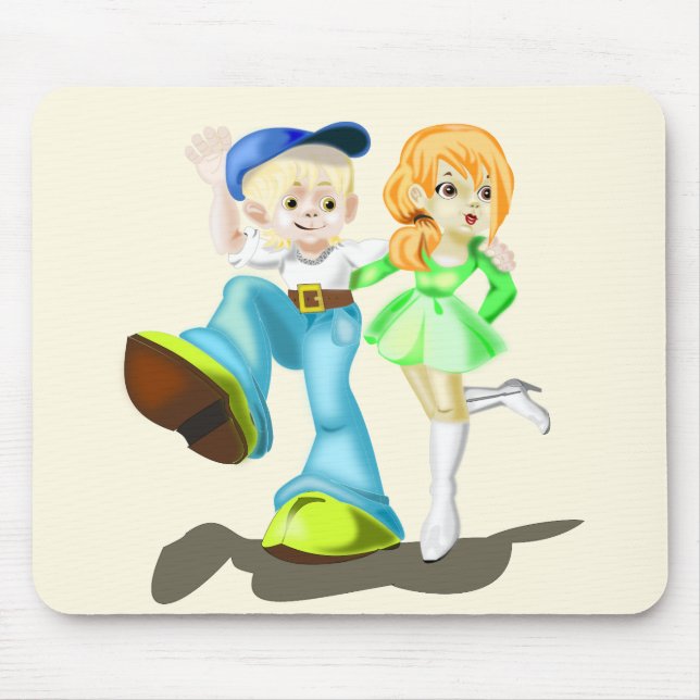 Best Friends Mouse Pad - Your Colour - Text (Front)
