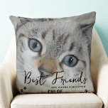 Best Friends Never Forgotten Photo Cat Memorial Cushion<br><div class="desc">Best Friends are never forgotten - Honour your best friend with this unique pet loss keepsake pillow. This unique pet cat memorial photo pillow is the perfect gift for yourself, family or friends . Quote : Best Friends are Never Forgotten. Customise with pet's, dog or cat's favourite photo, name, and...</div>