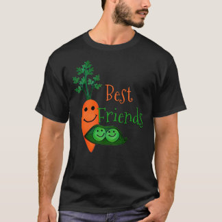 Best Friends, Peas and Carrots Fitted T-Shirt