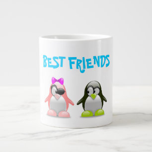 "BEST FRIENDS" PENGUINS LARGE COFFEE MUG