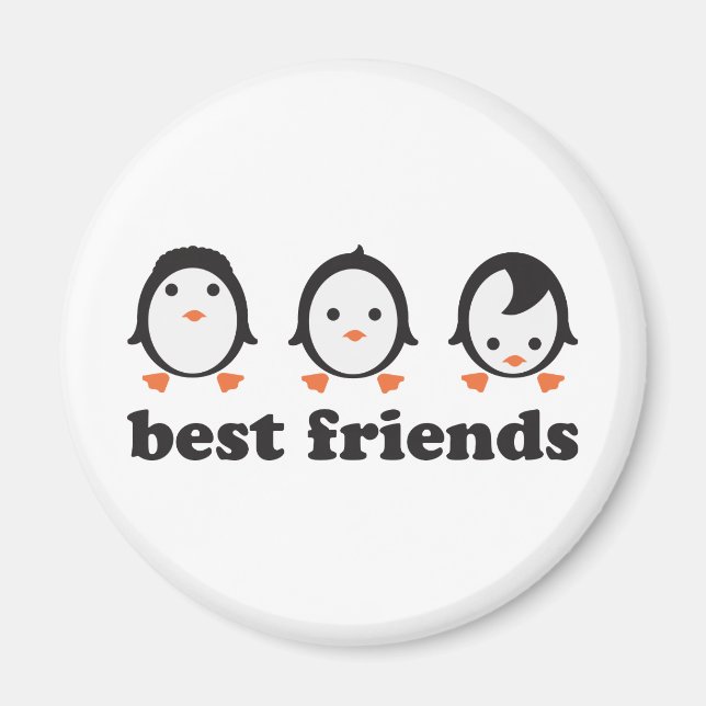 best friends - penguins magnet (Front)
