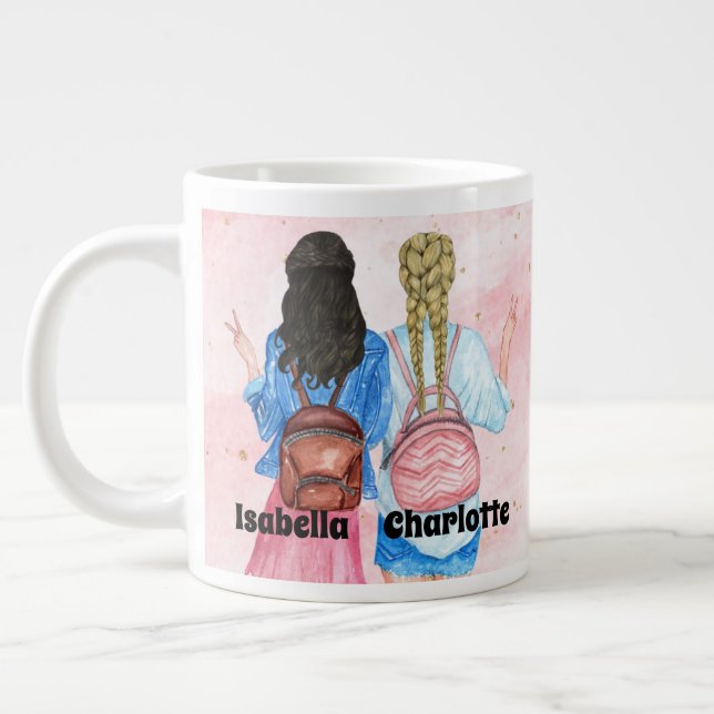 Best Friends Personalised  Coffee Mug (Left)
