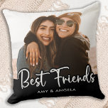 Best Friends Personalised Friendship 2 Photo Cushion<br><div class="desc">Celebrate your best friend and friendship with a custom photo keepsake pillow. Whether it's a birthday or Christmas , this best friends pillow is a wonderful gift that will be treasure for years to come. Quote : " God made us Best Friends, because he knew our mum's couldn't handle us...</div>