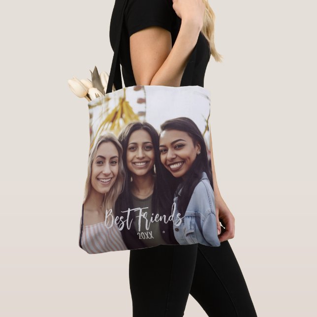 Best Friends Photo BFF Besties Custom Tote Bag (Close Up)