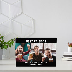 Best friends photo black white fun  block