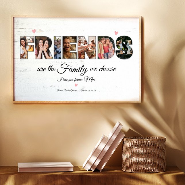 Best Friends Photo Collage Gift Poster (Creator Uploaded)