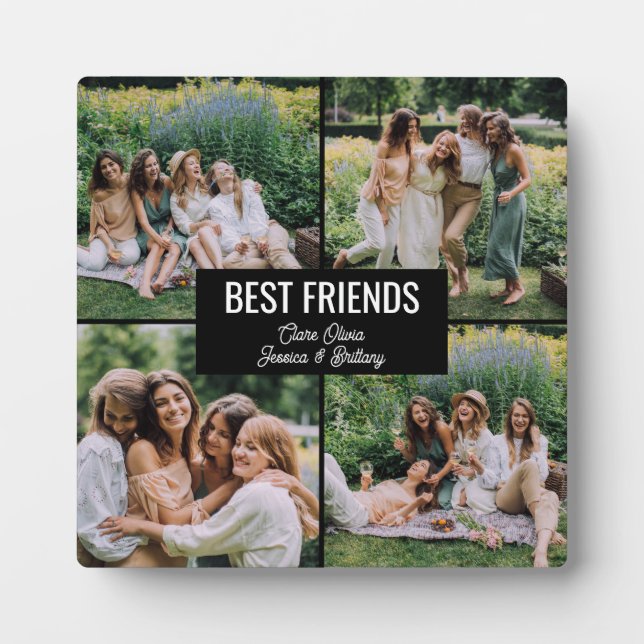 Best Friends Photo Collage Plaque (Front)