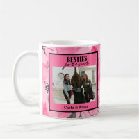 Best friends Photo Gift Pink Poster