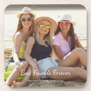 Best Friends Photo Names Coaster