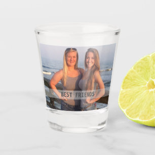 Best Friends Photo Shot Glass