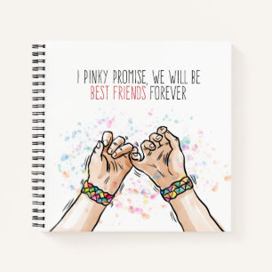Best Friends Pinky Promise   Notebook