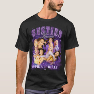 Best Friends Retro Y2K Bootleg Purple BFF Rap Tee