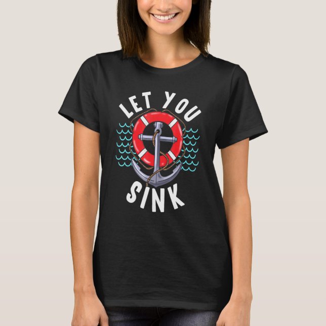 Best Friends Sailor Boat Captain Sink S S 1 T-Shirt (Front)