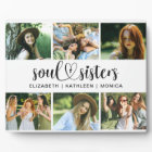 Best Friends Script Photo Collage Plaque