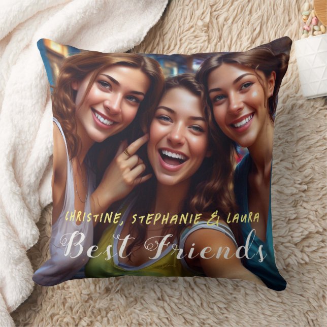 Best Friends Selfie Cushion (Blanket)