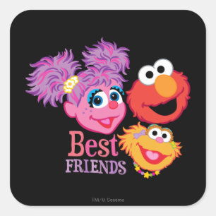 Best Friends Sesame Street Square Sticker