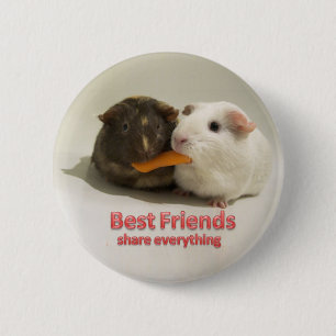 Best Friends share everything 6 Cm Round Badge