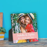 Best friends since BFF friendship photo Plaque<br><div class="desc">Modern BFF photo plaque featuring a trendy caption "Best Friends since" in white modern lettering. Easily customisable by adding your favourite photo and text by editing the template fields.</div>