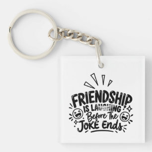 Best Friends Slogan Key Ring