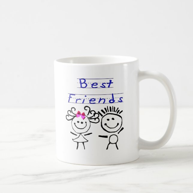 Best friends stick figure coffee mug (Right)