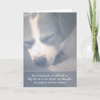 Best Friends Still With Us Dog Sympathy Card