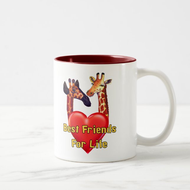 Best Friends Two-Tone Coffee Mug (Right)